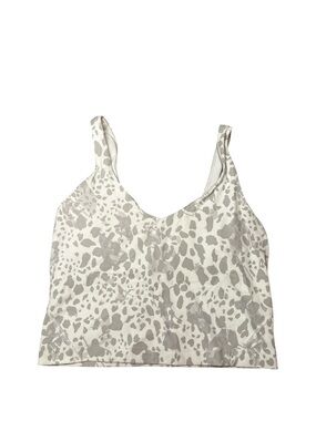 lululemon athletica Cream and Light Gray Camo Leggings (Size 4)